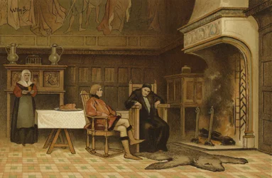 Innenraum eines Hauses, 15. Jahrhundert